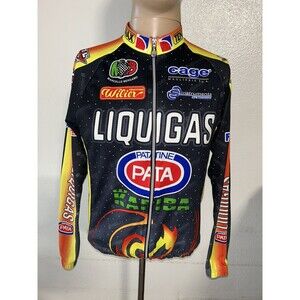Maglia ciclismo bike MB LIQUIGAS TG shirt maillot trikot jersey cycling Men Sz S